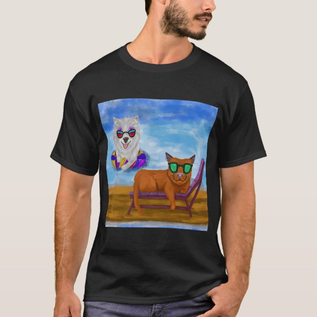 Pool Party Pets  T-Shirt (Front)