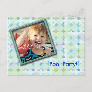 Pool Party Photo Invite