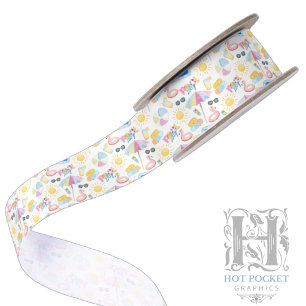 Pool Party Satin Ribbon