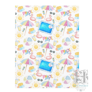 Pool Party Scrapbook Paper