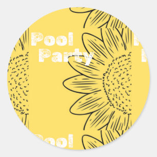Pool Party Summer 2024 Classic Round Sticker