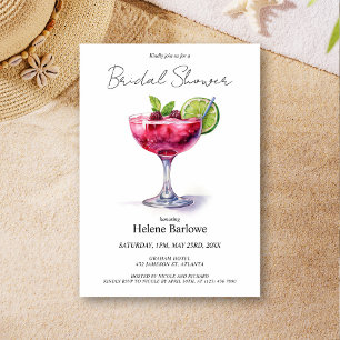 Pool Party Summer Cocktail Bridal Shower Invitation