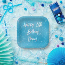 Pool Party Sweet 16 Water Blue Minimalist Bday