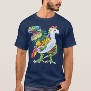 Pool Party T Re Dinosaur Unicorn Float Summer Vaca T-Shirt