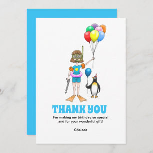 Pool Party Thank You Card