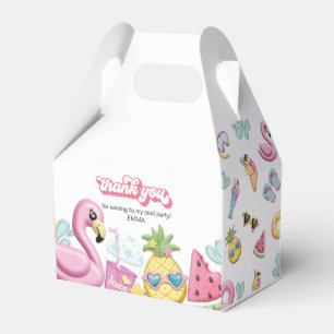 Pool Party Thank you Favour Box