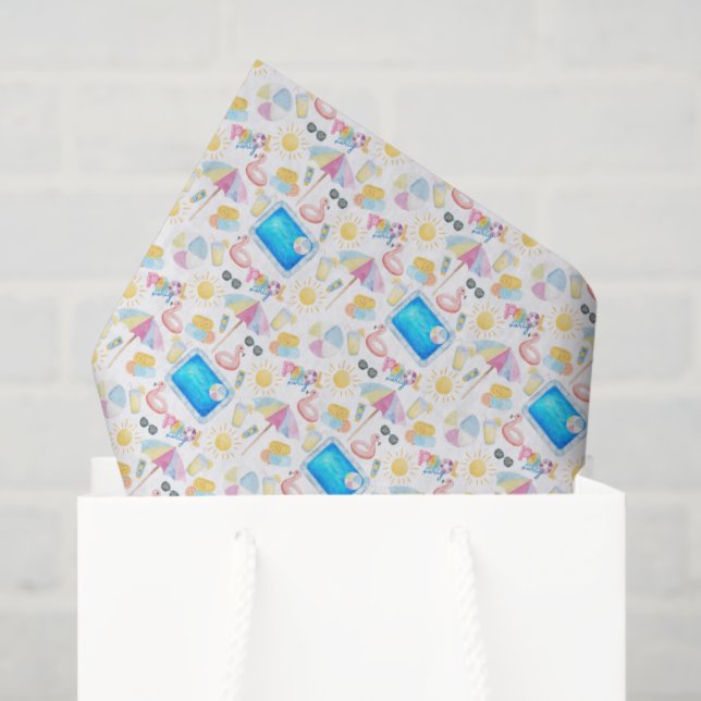 Pool Party Tissue Paper (Gift Bag)