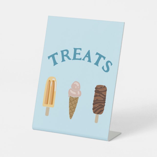 Pool Party "Treats" Sign (Front)