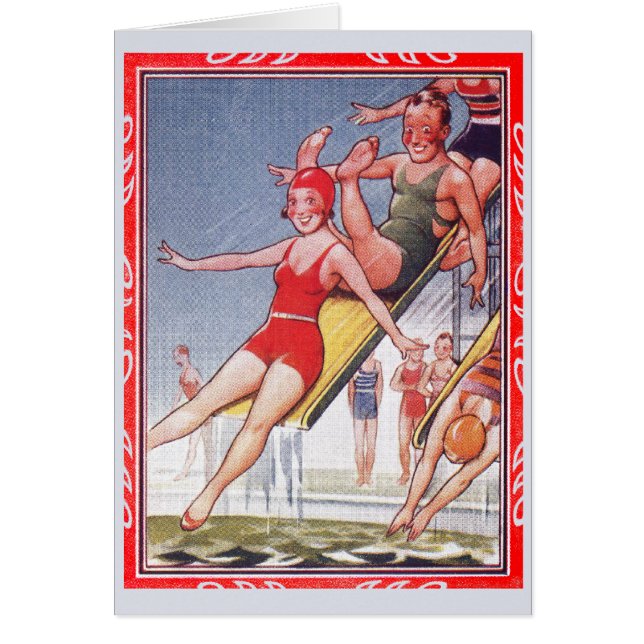 Pool Party Vintage Swimming Summer (Front)