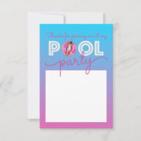 Pool Party Watercolor Ombre Doughnut Float