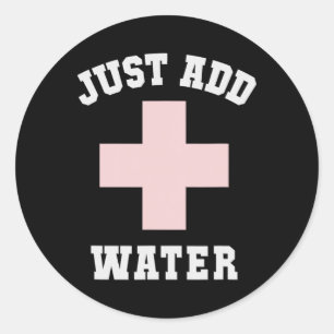 Pool Patrol Just Add Water Beach Scu Swim Trip Bea Classic Round Sticker