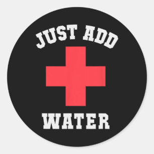 Pool Patrol Just Add Water Beach Scu Swim Trip Bea Classic Round Sticker