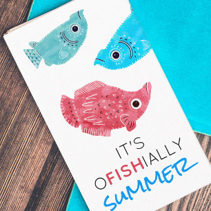 Pool Play Date Summer Break Kids Calling Card