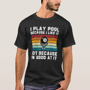Pool Player For Billiard Retro Billiards T-Shirt