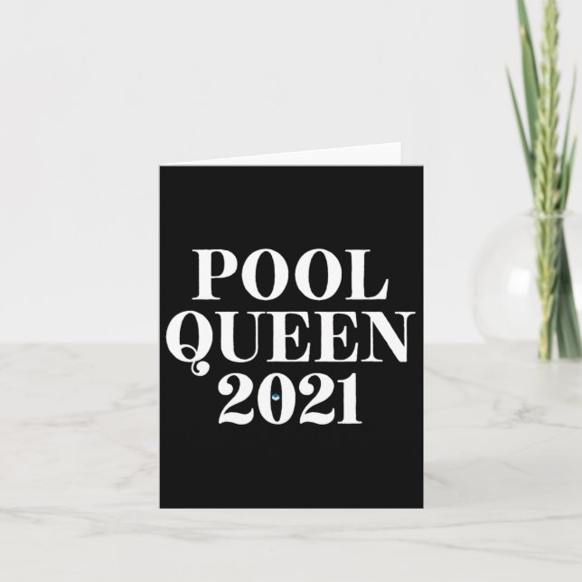Pool Queen 2021 - Billiards  Card (Front)