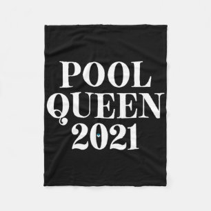 Pool Queen 2021 - Billiards  Fleece Blanket
