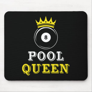 Pool Queen Billiards Pool Snooker Player Gift Mouse Pad
