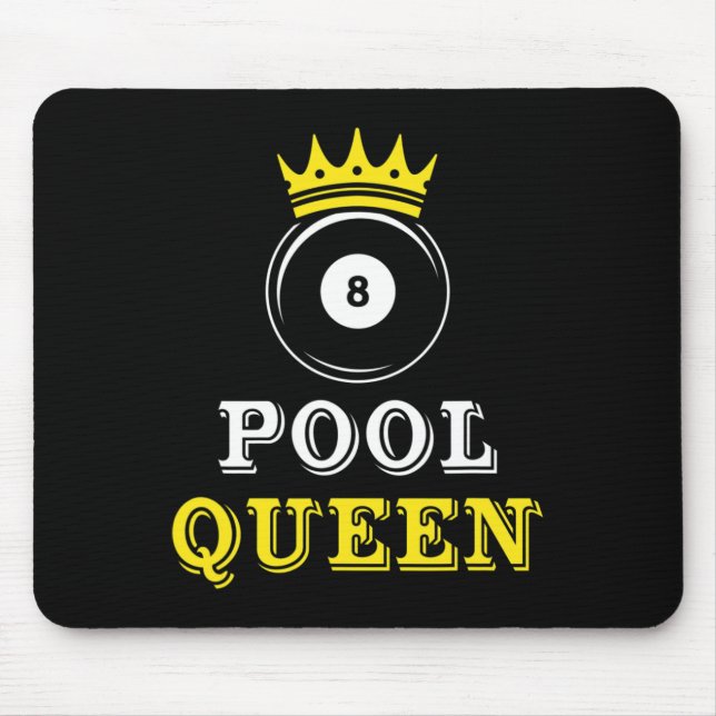 Pool Queen Billiards Pool Snooker Player Gift  Mouse Pad (Front)