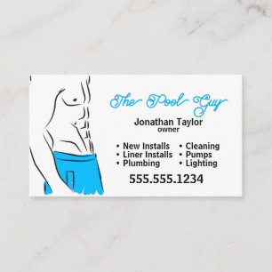 Pool Repairman Business Card