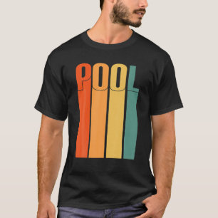 Pool Retro Vintage 70S Design 1970S Billiard T-Shirt