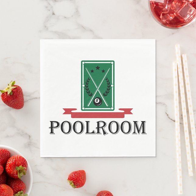 Pool Room Paper Napkins (Creator Uploaded)