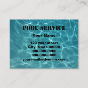 Pool Service Business Card