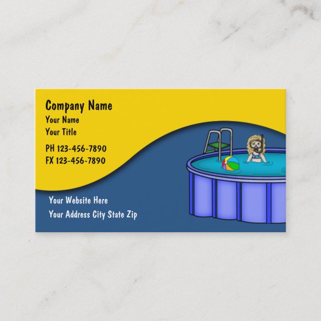 Pool Service Cards (Front)