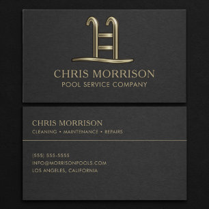 Pool Service Company Business Card