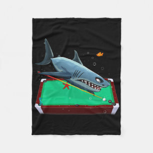 Pool Shark Billiards 8 9 Ball Straight Carom Snook Fleece Blanket
