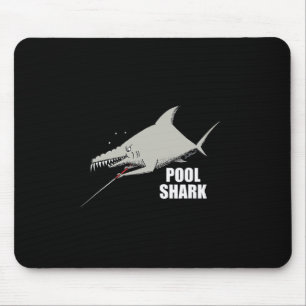 Pool Shark Billiards Design For Gift Pool Player Mouse Pad