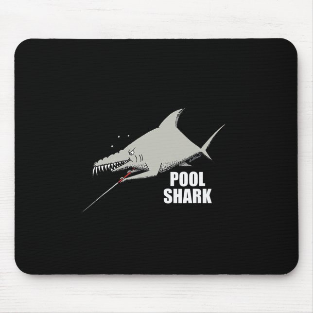 Pool Shark Billiards Design For Gift Pool Player  Mouse Pad (Front)