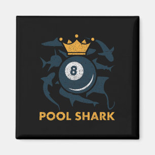 Pool Shark Billiards Pool Billiards Hall Player Ba Magnet