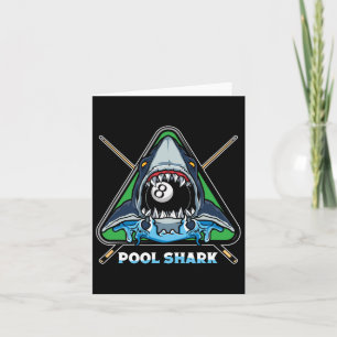 Pool Shark Billiards Pool Snooker Billiards Rack Card