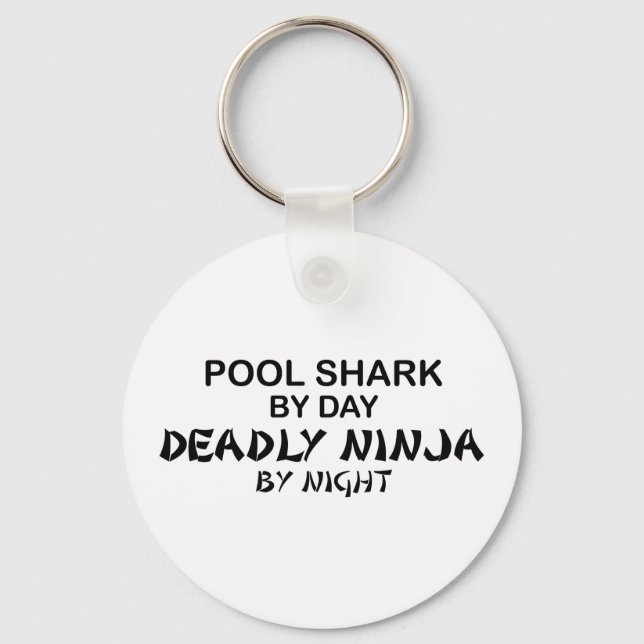 Pool Shark Deadly Ninja by Night Key Ring (Front)