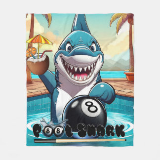 Pool Shark Fleece Blanket