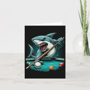 Pool Shark Funny Pool Player Billiards Billiard 8- Card