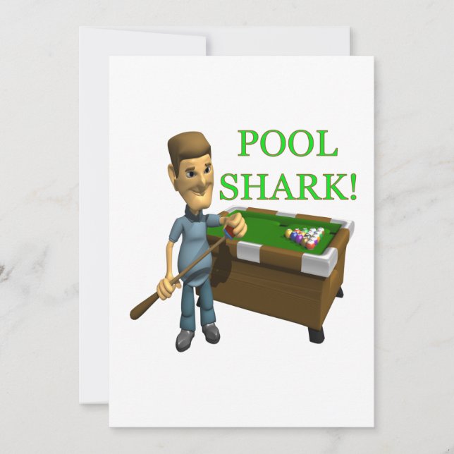 Pool Shark Invitation (Front)