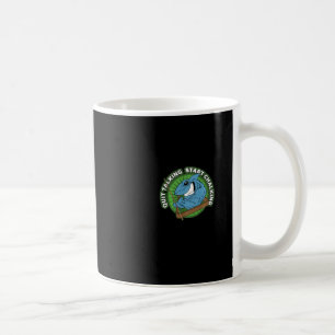 Pool Shark Quit Talking Start Chalking Long Sleeve Coffee Mug