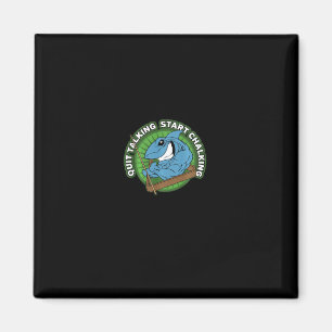 Pool Shark Quit Talking Start Chalking Long Sleeve Magnet