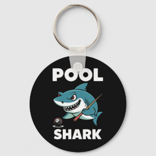 Pool Shark Snooker Player Funny Billiards Key Ring