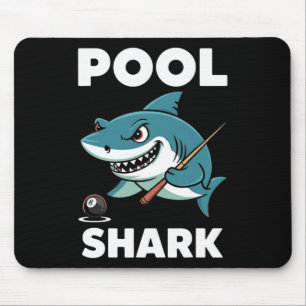 Pool Shark Snooker Player Funny Billiards Mouse Pad