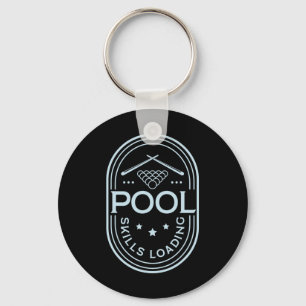 Pool Skills Loading Funny Quote Billiard Key Ring