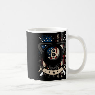 Pool Snooker Billiards Player 8 Ball Usa American Coffee Mug