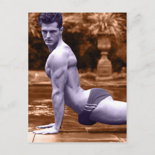 Pool Stretch Postcard