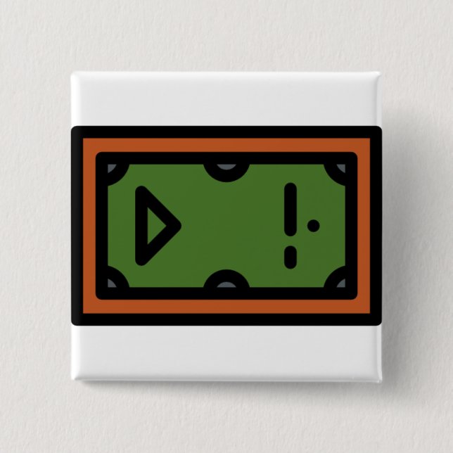 pool-table 15 cm square badge (Front)