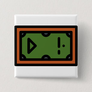 pool-table 15 cm square badge