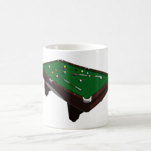 Pool Table Coffee Mug