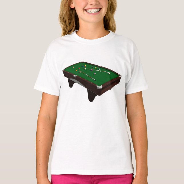 Pool Table Girls T-Shirt (Front)