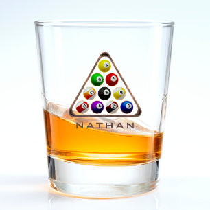 Pool Table Rack Billiards Shot Glass