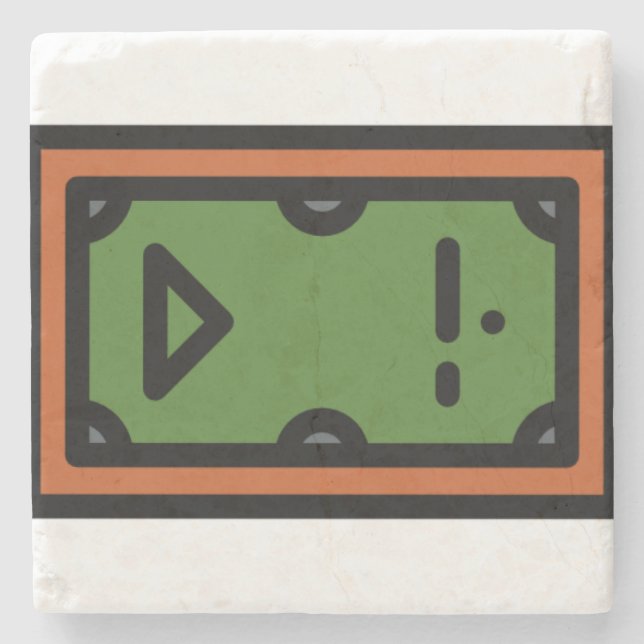 pool-table stone coaster (Front)